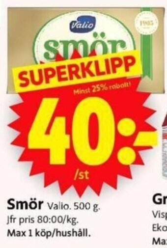 ICA Supermarket Smör erbjuda
