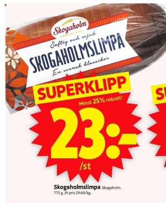 ICA Supermarket Skogaholmslimpa erbjuda