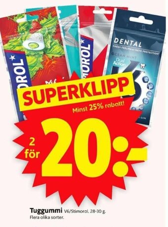 ICA Supermarket Tuggummi erbjuda