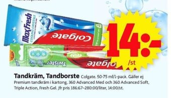 ICA Supermarket Tandkräm, Tandborste erbjuda