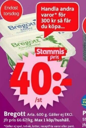 ICA Supermarket Bregott erbjuda