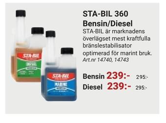 Erlandsons Brygga Sta-bil 360 bensin/diesel erbjuda