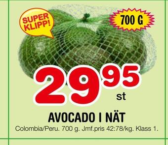 Nya Pulsen Avocado i nät erbjuda