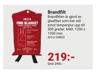 Erlandsons Brygga Brandfilt erbjuda