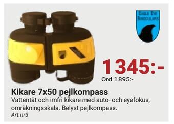 Erlandsons Brygga Kikare 7x50 pejlkompass erbjuda