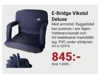 Erlandsons Brygga E-bridge vikstol deluxe erbjuda
