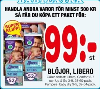 Nya Pulsen Blöjor, Libero erbjuda