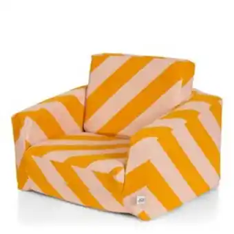 Jox happy randig vikbar fåtölj orange