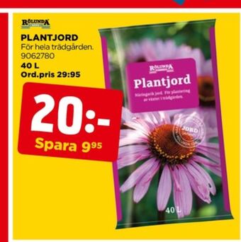 Jem&Fix Rölunda plantjord erbjuda
