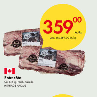 Snabbgross Entrecôte erbjuda