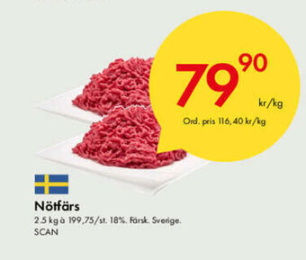Snabbgross Nötfärs erbjuda