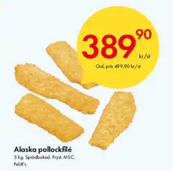 Snabbgross Alaska Pollockfilé erbjuda