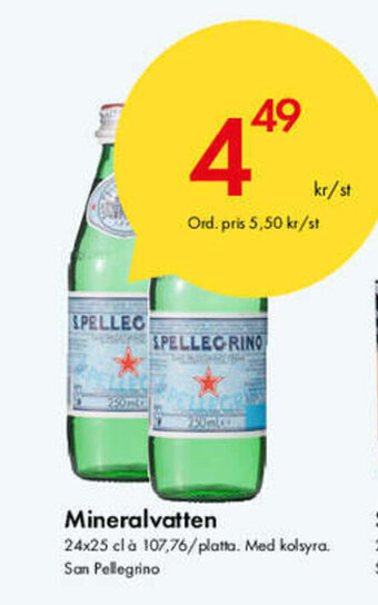 Snabbgross Mineralvatten erbjuda