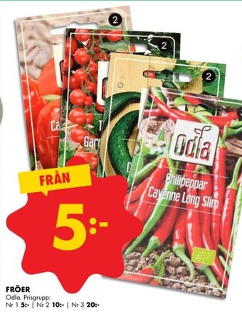 ÖoB Fröer erbjuda