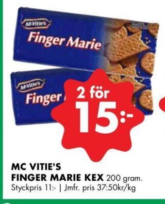 ÖoB Mc Vitie's Finger Marie Kex erbjuda