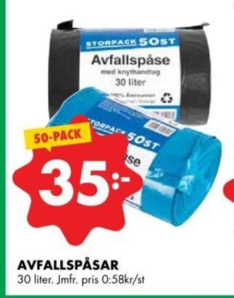 ÖoB Avfallspåsar erbjuda
