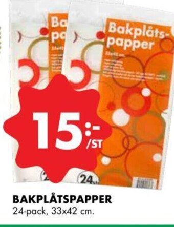 ÖoB Bakplåtspapper erbjuda