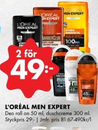 ÖoB L'Oréal Men Expert erbjuda
