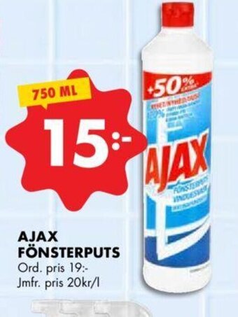 ÖoB Ajax Fönsterputs erbjuda