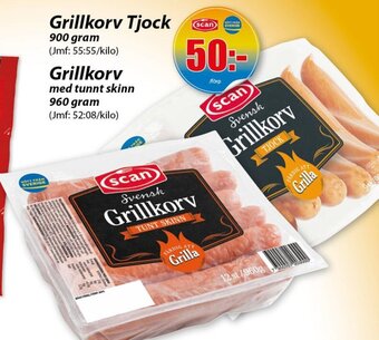 Extra Mjällby Stormarknad Grillkorv erbjuda