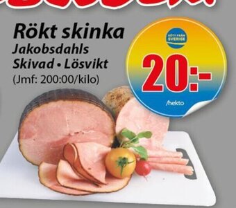 Extra Mjällby Stormarknad Rökt Skinka erbjuda