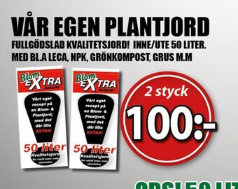 Extra Mjällby Stormarknad Vår Egen Plantjord erbjuda