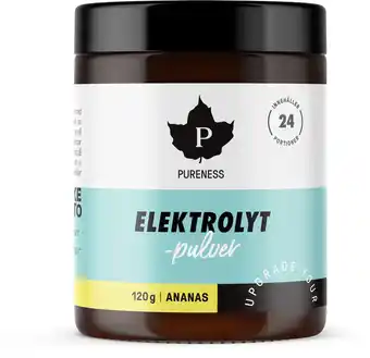 Apotek Hjärtat Pureness elektrolytpulver ananas 120 g erbjuda