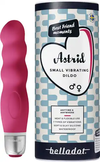 Apotek Hjärtat Belladot astrid liten vibrerande dildo erbjuda