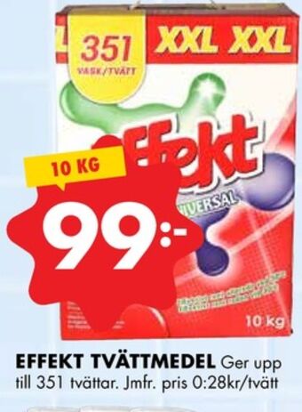 ÖoB Effekt tvättmedel pulver erbjuda