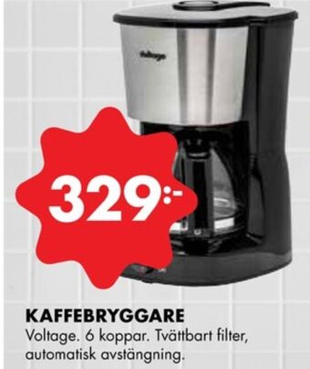 ÖoB Voltage kaffebryggare erbjuda