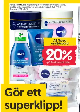 Rusta Nivea erbjuda