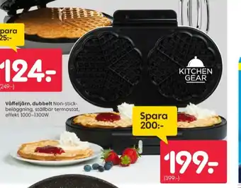 Rusta Kitchen gear våffeljärn erbjuda
