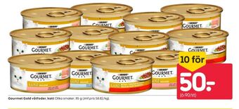 Rusta Gourmet gold kattmat erbjuda