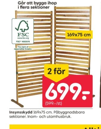 Rusta Fresh & go insynsskydd erbjuda