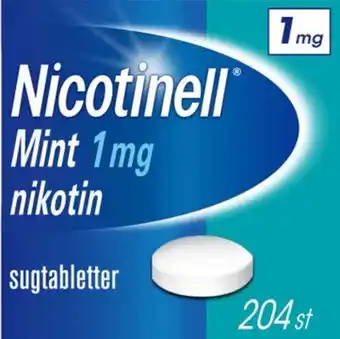 MatHem Nicotinell mint 1 mg, nikotin, komprimerad sugtablett, 204 st erbjuda