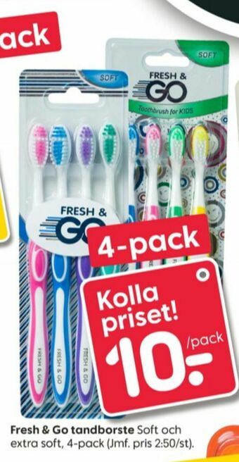 Fresh & Go Tandborste