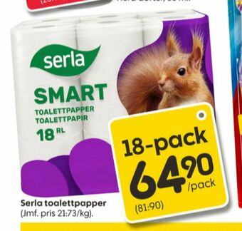 Rusta Smart Toalettpapper erbjuda