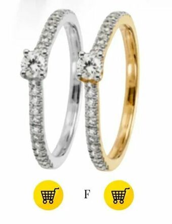 Guldfynd 18k guld med wsi diamanter erbjuda