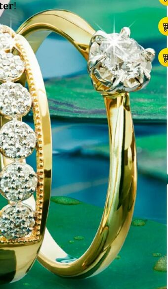 Guldfynd Ring i 18K guld med en diamant 0,20 ct erbjuda