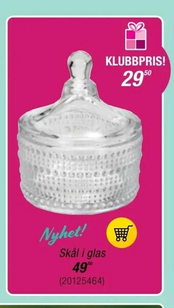 Guldfynd Skål i glas erbjuda