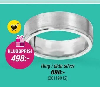 Guldfynd Ring i äkta silver erbjuda