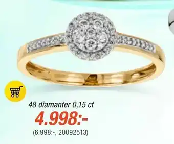 Guldfynd 48 diamanter 0,15 ct erbjuda