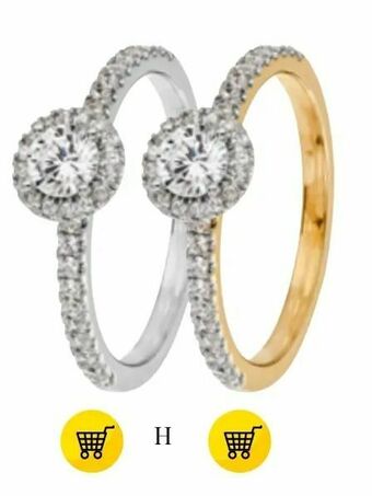 Guldfynd 18k guld med wsi diamanter erbjuda