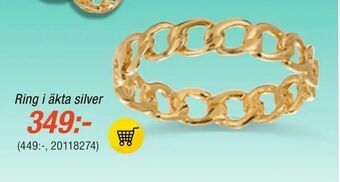 Guldfynd Ring i äkta silver erbjuda