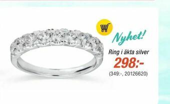 Guldfynd Ring i äkta silver erbjuda