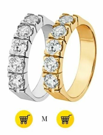 Guldfynd 18k guld med wsi diamanter erbjuda