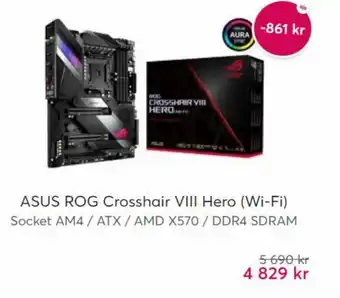 Webhallen Asus ROG Crosshair VII Hero ( Wi-Fi ) erbjuda