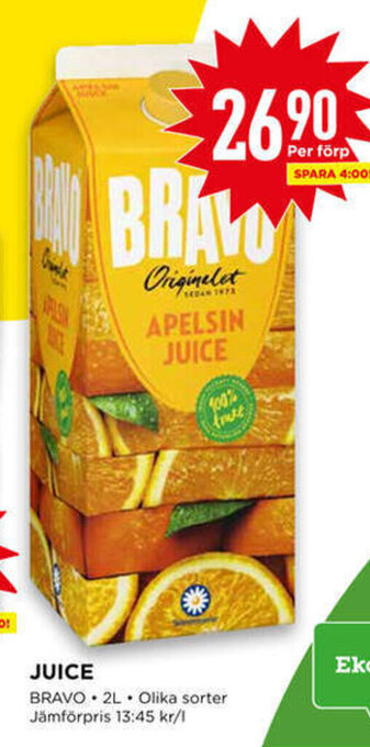 Willys Hemma Juice erbjuda