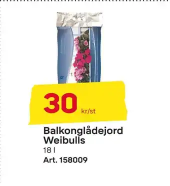 Byggmax Balkonglådejord weibulls erbjuda