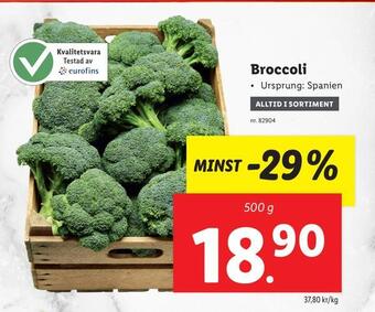 Lidl Broccoli erbjuda